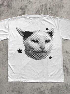 Graphic Cat Tee, Funny Retro Cat Shirt, Cats Lover Gift